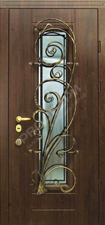 Фотография «Дверь с ковкой №17»